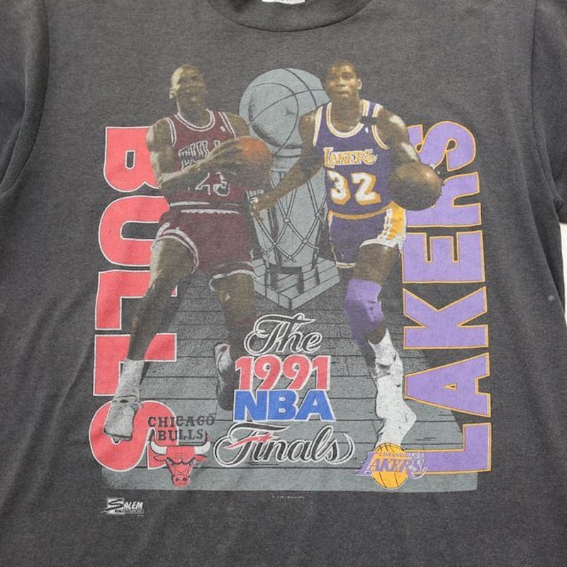 90's NBA Finals ブルズ VS レイカーズ Tシャツ 1991 | Blue
