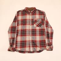 オンブレチェック ネルシャツ Ombre Checkered Flannel Shirt#