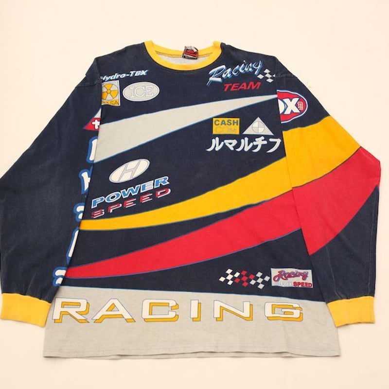 レーシング ロングスリーブ Tシャツ ロンT Fox Speed Racing | Blue レーシング ロングスリーブ Tシャツ ロンT Fox Speed Racing | Blue