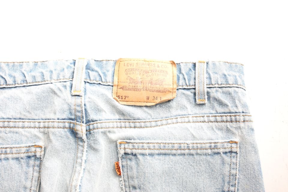 90's リーバイス 517 ダメージデニム ブーツカット MADE IN USA