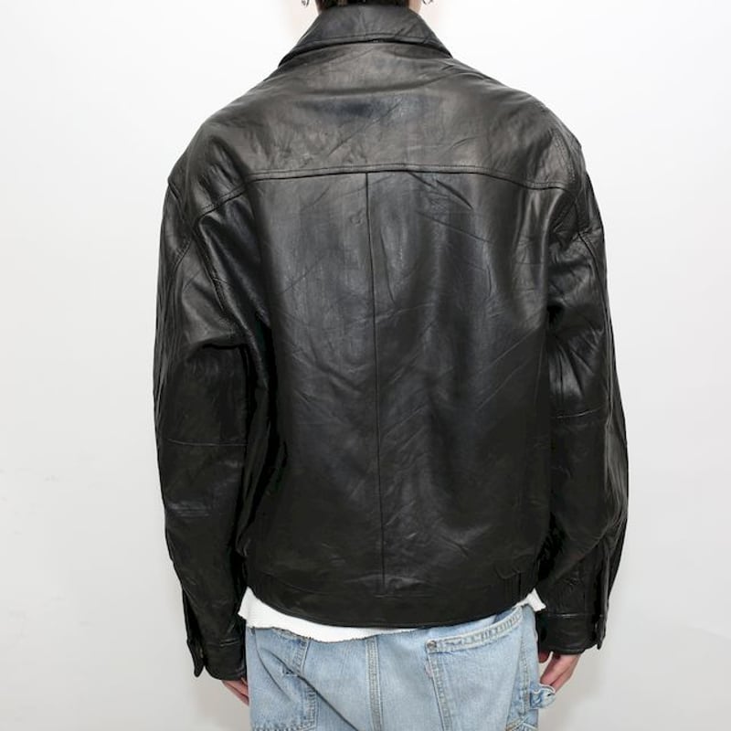 Jim & MaryLou レザー ジャケット 黒 カーコート Vintage Jim & MaryLou Black Leather Jacket | eBay