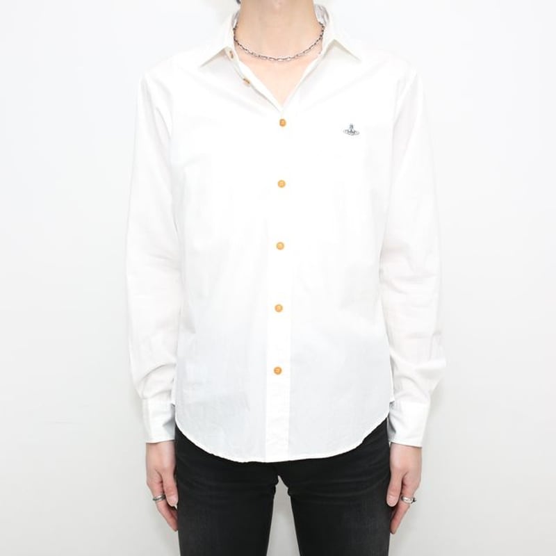 ヴィヴィアンウエストウッド コットン 白 シャツVivienne ヴィヴィアンウエストウッド コットン 白 シャツVivienne