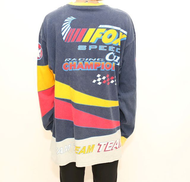レーシング ロングスリーブ Tシャツ ロンT Fox Speed Racing | Blue レーシング ロングスリーブ Tシャツ ロンT Fox Speed Racing | Blue