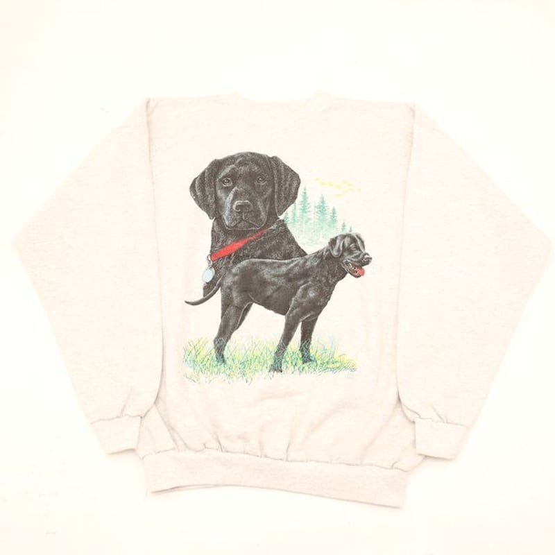 90's ラブラドール・レトリバー プリント スウェット Dog Sweat Shirt