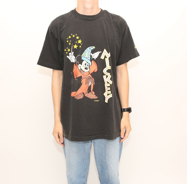 90s ディズニー ミッキー ファンタジア Tシャツ Disney Fantasia | Blue