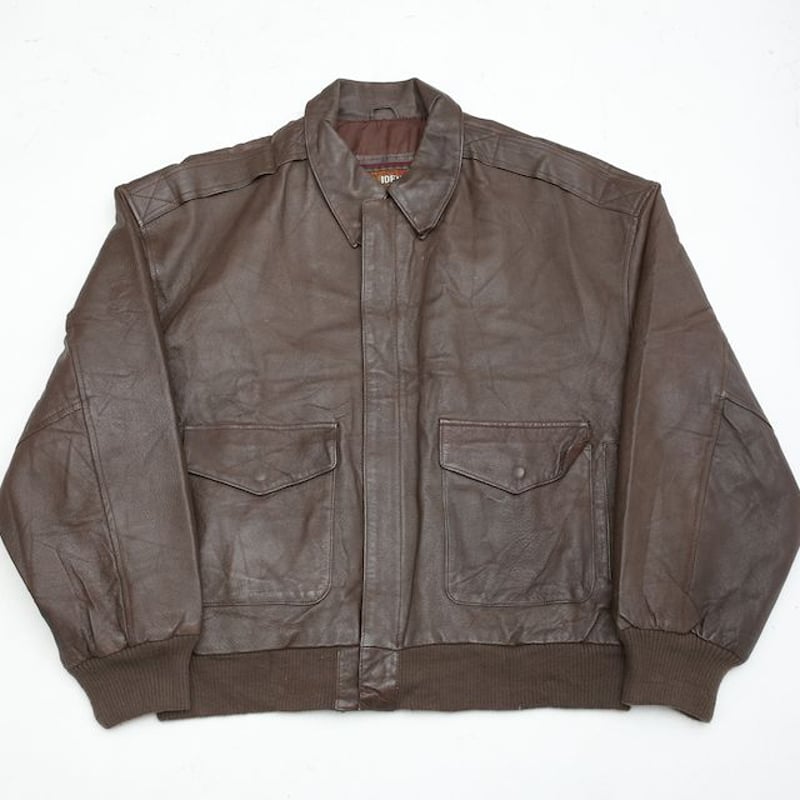 A-2タイプ ブラウン レザー ジャケット A-2 Type Brown Leather A-2タイプ ブラウン レザー ジャケット A-2 Type Brown Leather