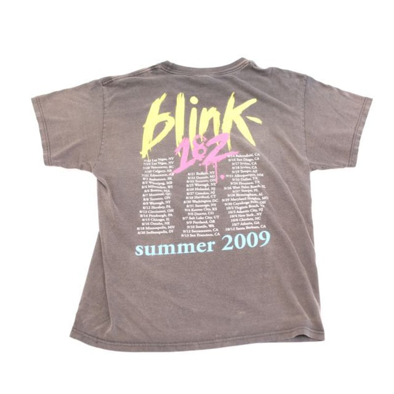 ブリンク182 バンT Blink 182 2009 Tour T-shirt | Blue