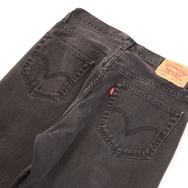 LEVIS 505 W39L27 リーバイスブラックデニムパンツ エジプト LEVIS 505 W39L27 リーバイスブラックデニムパンツ エジプト