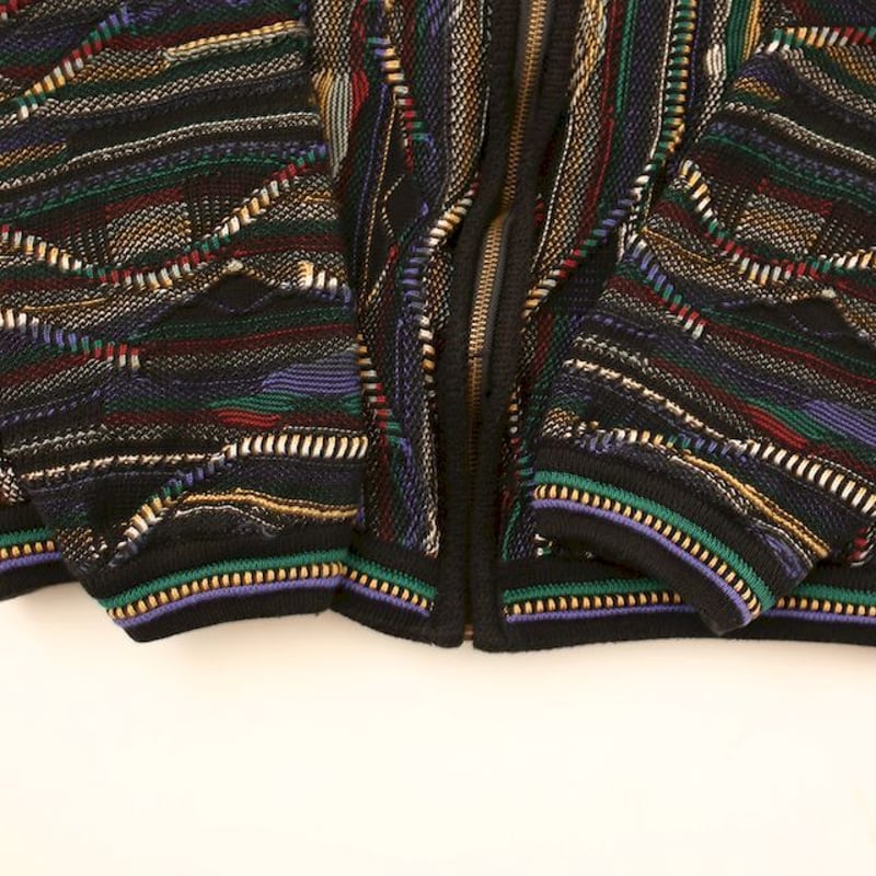 coogi ニットブルゾン ☆90's COOGI(クージー)3Dニットブルゾン☆｜OLD LIFE STOCK｜ショップ