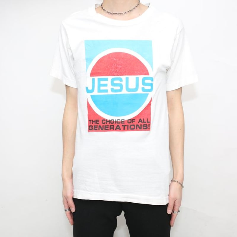 【80年代USA製】ジーザス PEPSI パロディ Ｔシャツ ビンテージ 80年代USA製】ジーザス PEPSI パロディ Tシャツ ビンテージ
