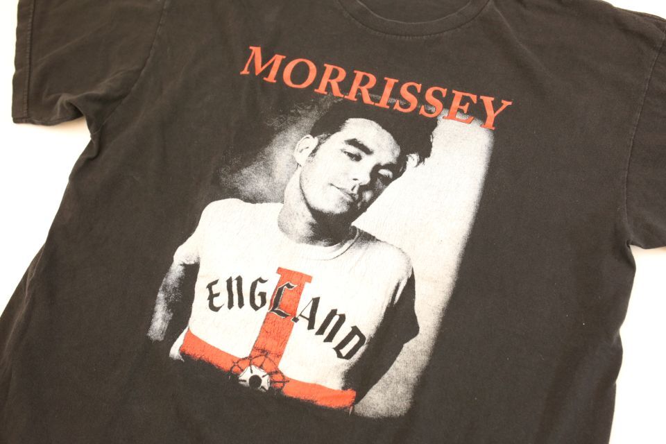 80s MORRISSEY (Viva Hate) Tシャツ L 黒 USA製 ビンテージ 80年代 モリッシー THE SMITHS スミス  オリジナル ヴィンテージ ロック バンド - 音楽