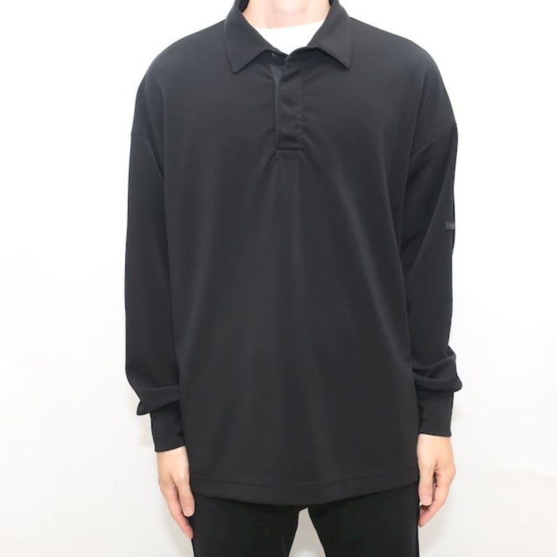 N．HOOLYWOOD　23AW／ Rugby Shirtブラック サイズ42 N．HOOLYWOOD23AW／ Rugby Shirtブラック サイズ42