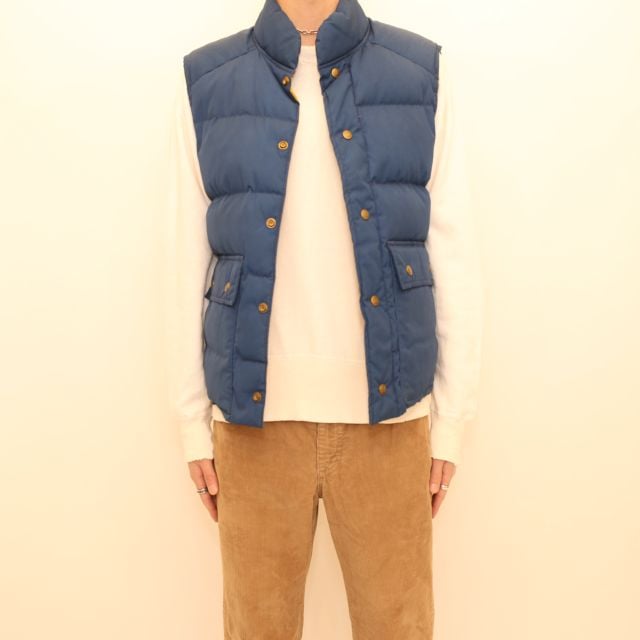 80s エディバウアー ダウンベスト Eddie Bauer Down Vest | Blue 80s エディバウアー ダウンベスト Eddie Bauer Down Vest | Blue