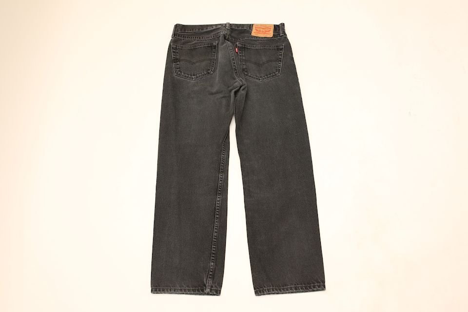 リーバイス 505 ブラックデニムパンツ Levi's Black Denim | Blue