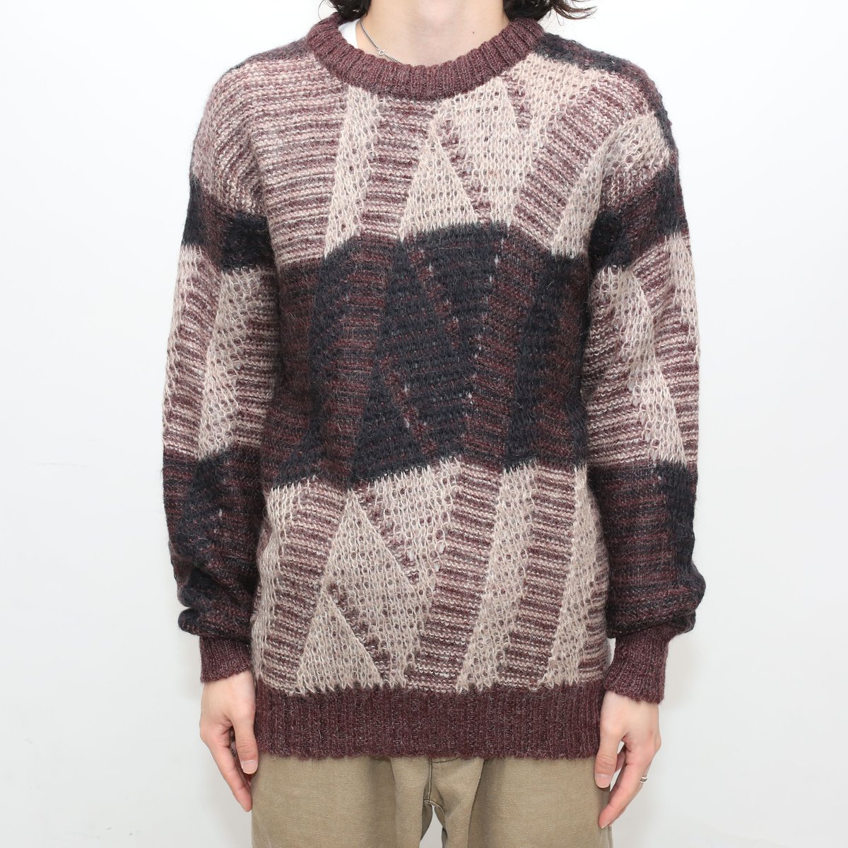 ユーロ モヘアミックス ニット セーター Euro Mohair Blend Knit Sweater#
