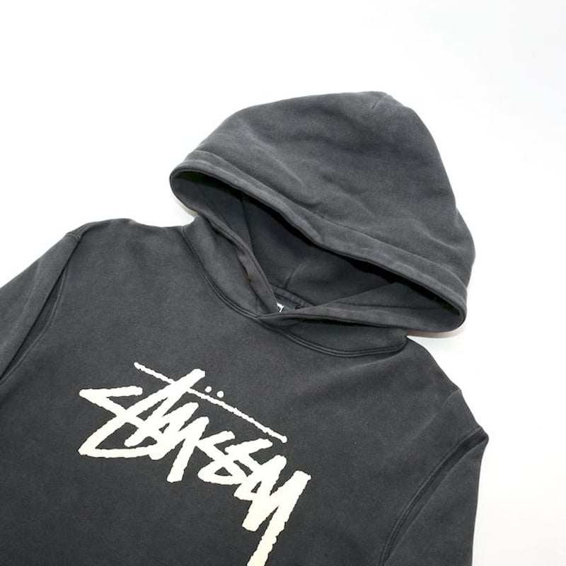STUSSY 国内送 フリーススウェットフーディー ステューシー センターロゴ スウェットフーディー STUSSY Logo