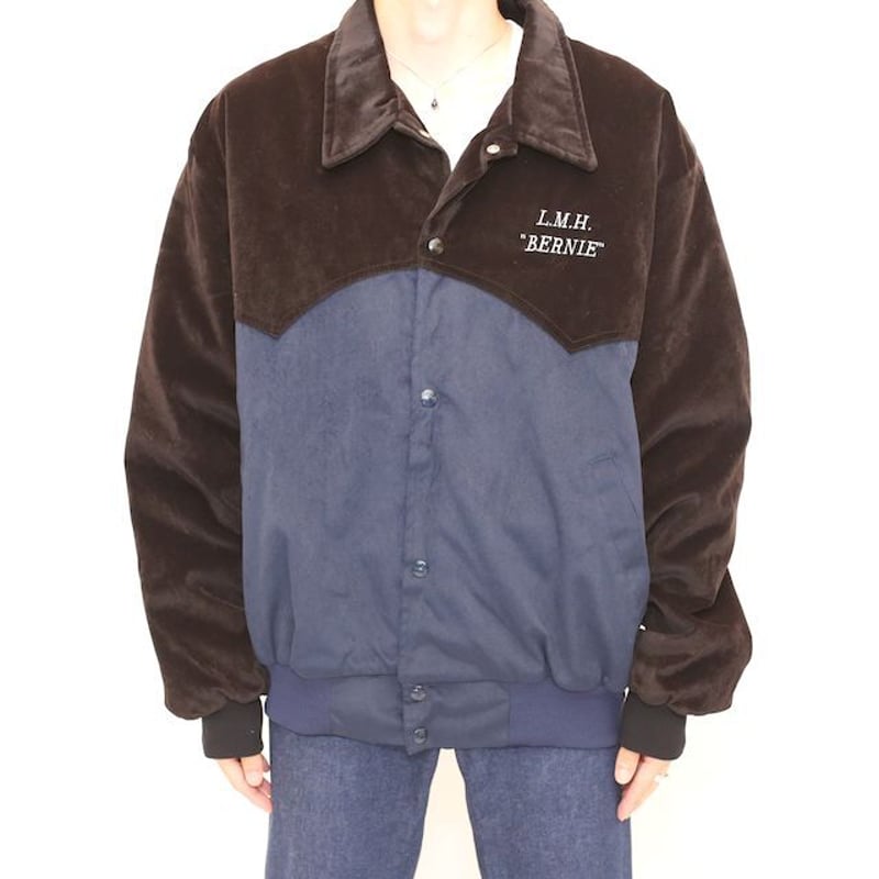 ベロア ウエスタンジャケット Velour Western Jacket# | Blue