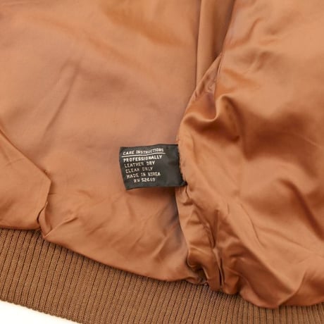 スタンドカラー デザイン レザージャケット Leather Jacket＃