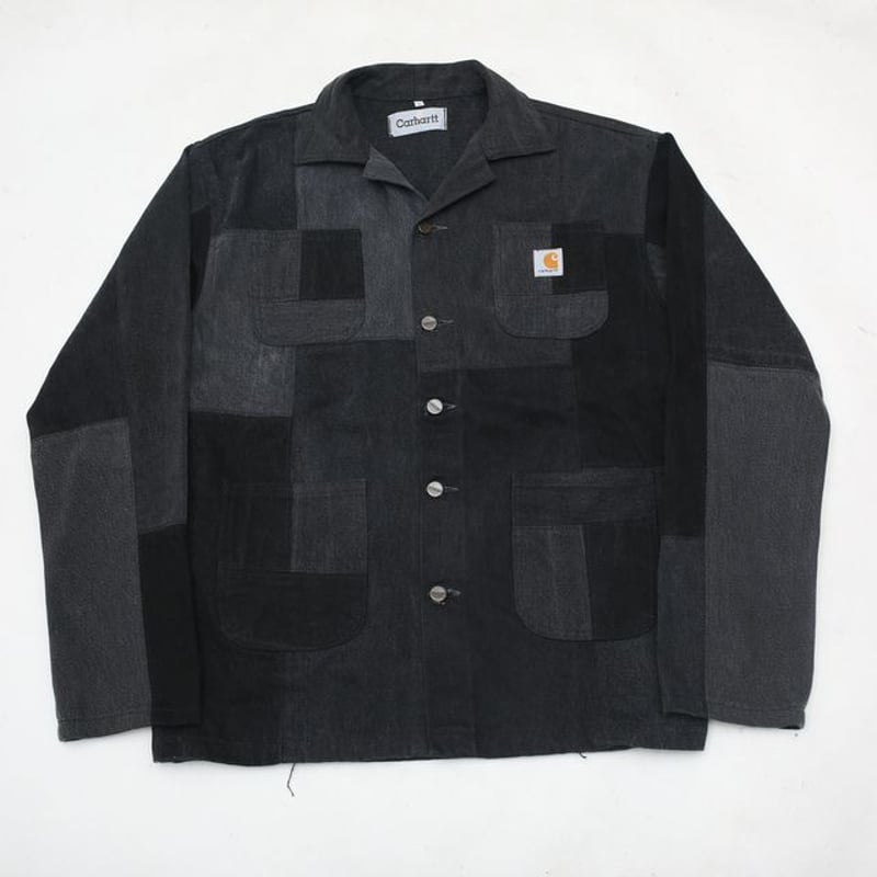 カーハート パッチワーク リメイク デニムジャケット Carhartt カーハート パッチワーク リメイク デニムジャケット Carhartt