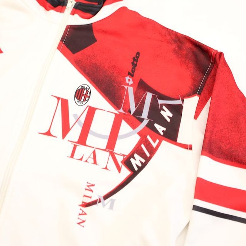 【希少品】90s LOTTO x AC MILAN ナイロン トラックジャケット