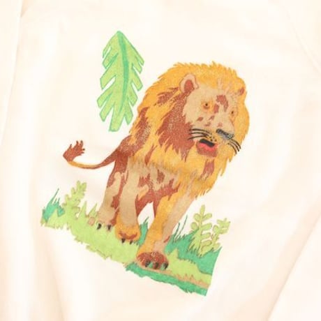90’s ライオン ラメプリント スウェット Lion Gritter Print Sweat Shirt#