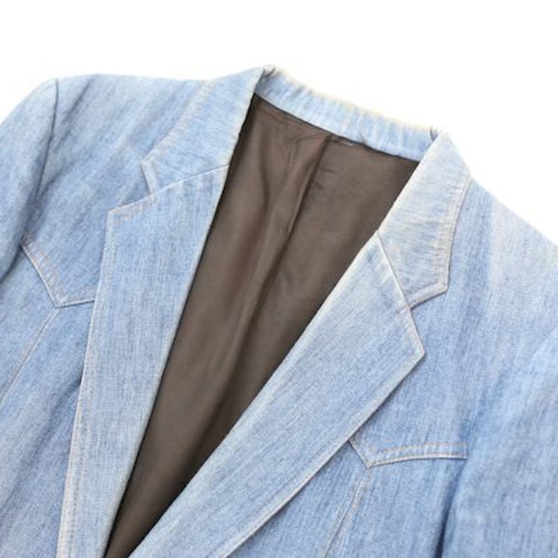 70s リー シャンブレー テーラードジャケット Lee Chambray Tailored...