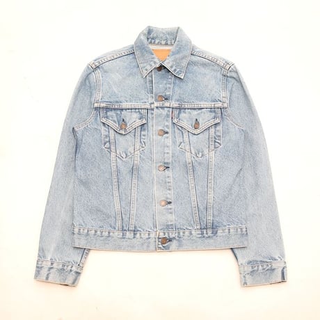 リメイクデニムジャケット HarleyDavidson Levi's USA M 80's Levi's リーバイス ギャラクティックウォッシュ デニム