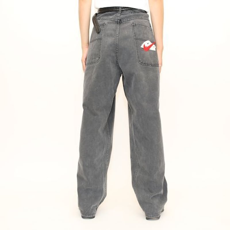 ナイキ ブラックワイドデニムパンツ Nike Wide Denim Pants | Blue ナイキ ブラックワイドデニムパンツ Nike Wide Denim Pants | Blue