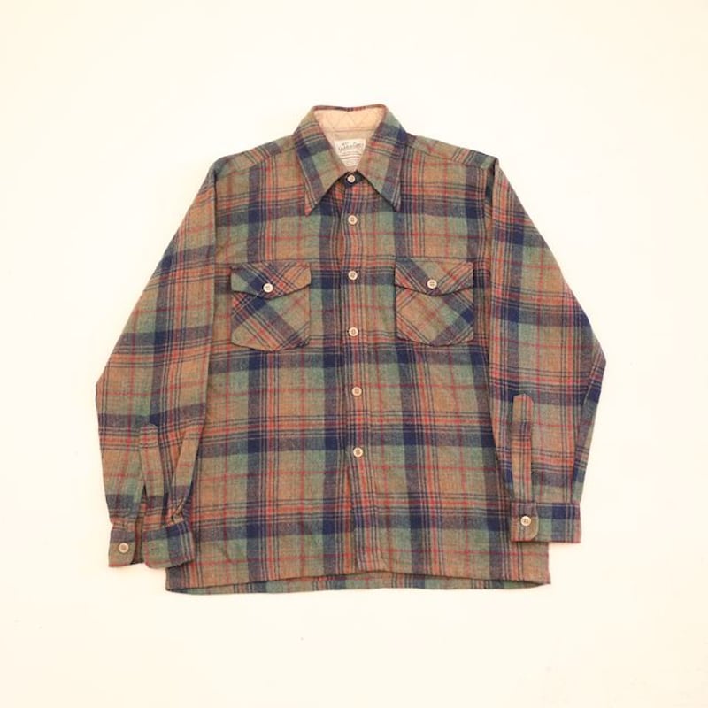 70s チェックネルシャツ Check Shirt＃ | Blue