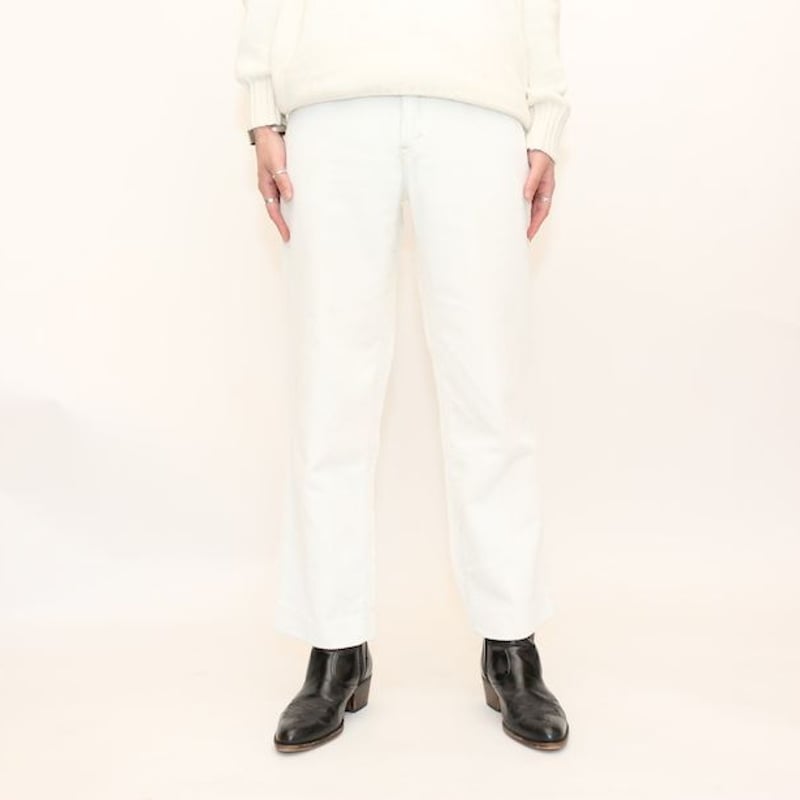 ホワイト コーデュロイ パンツ White Corduroy Pants # | Blue