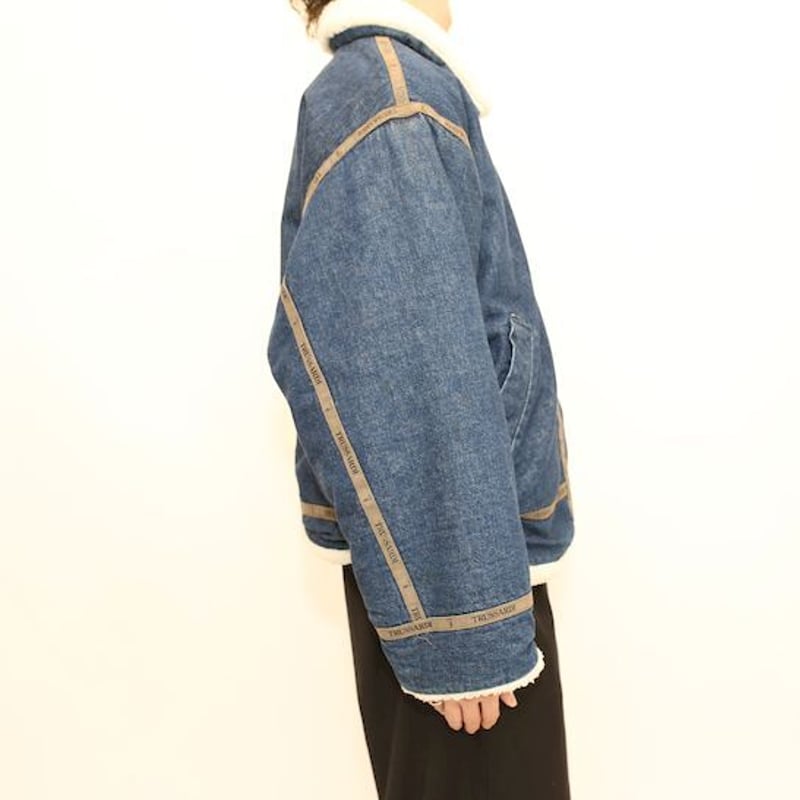 トラサルディー デニム ボアジャケット Trussardi | Blue
