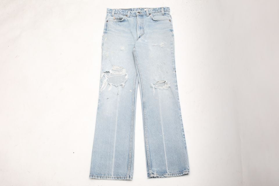 リーバイス 517 ブーツカット デニムパンツ ダメージ加工 2827 リーバイス 517 ブーツカット デニムパンツ ダメージ加工 2827