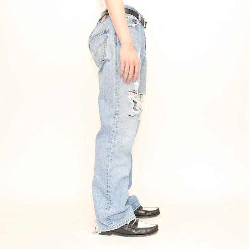 【levi's】 リーバイス ダメージデニムパンツ 501 X20 levi's】 リーバイス ダメージデニムパンツ 501 X20