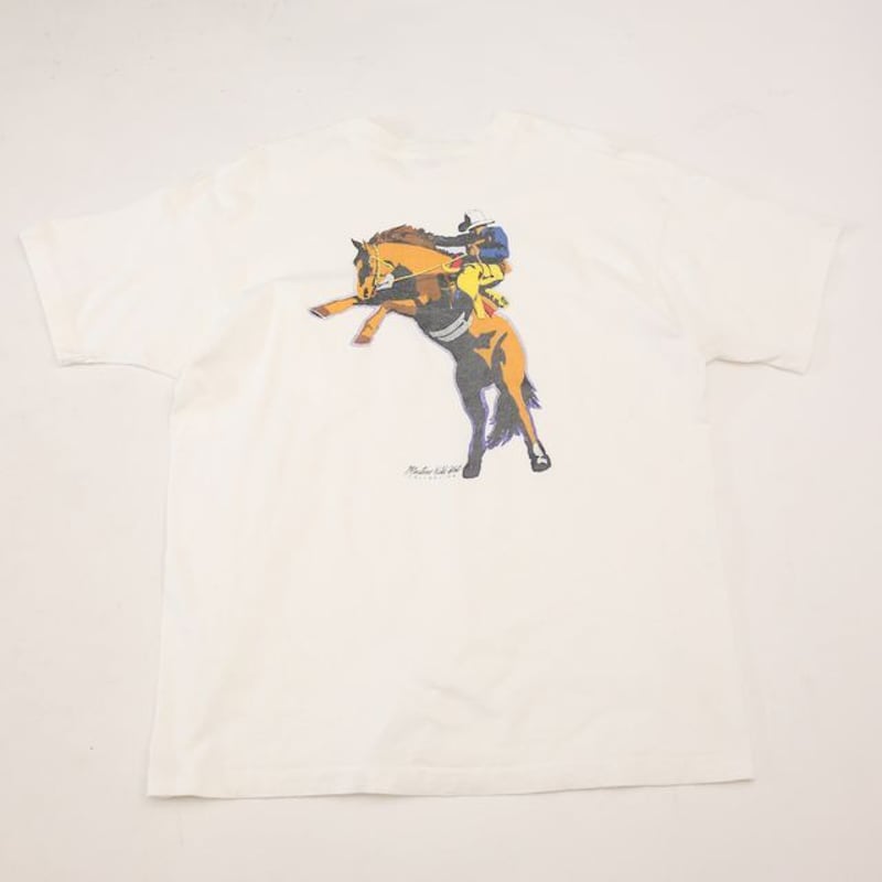 90s マルボロ カウボーイ Tシャツ 90's Marlboro T-shirt# | Blue