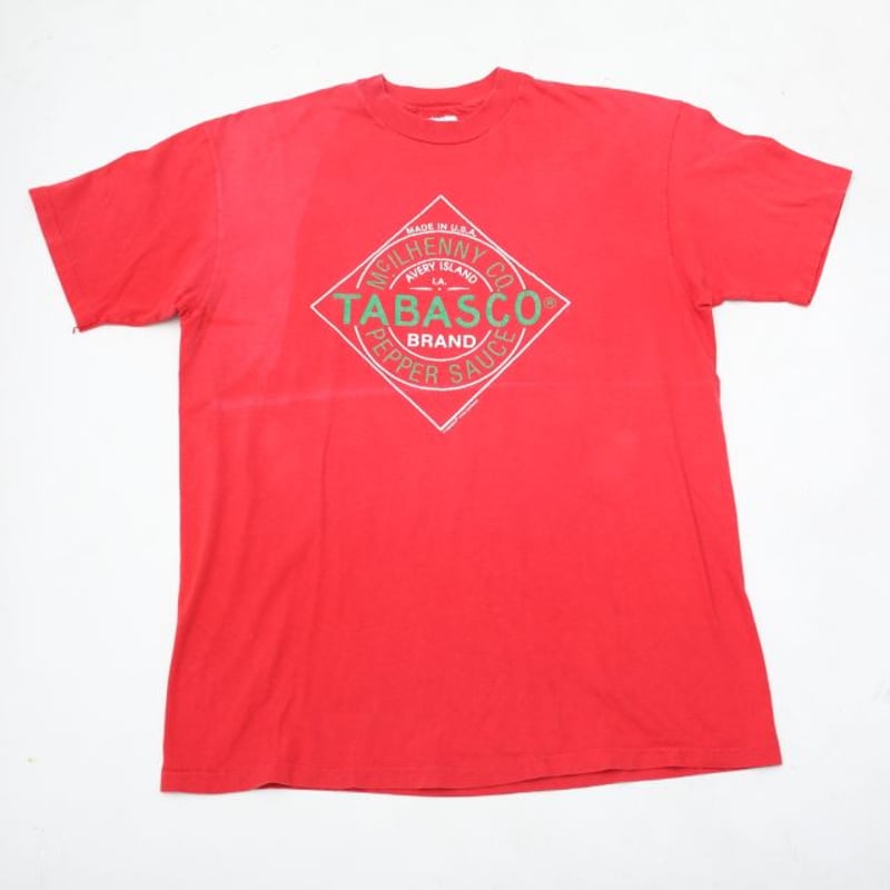コート #tabasco（90s USA製 TABASCO PEPPER SAUCE タバスコ ロゴ 両面 