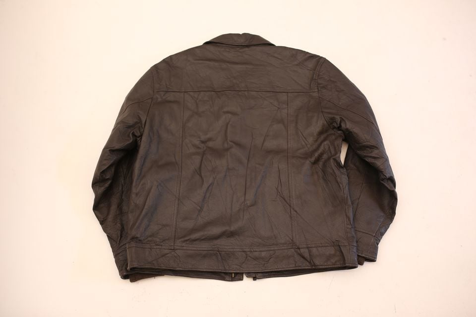 セントジョンズベイ ダークブラウン レザージャケット St セントジョンズベイ ダークブラウン レザージャケット St