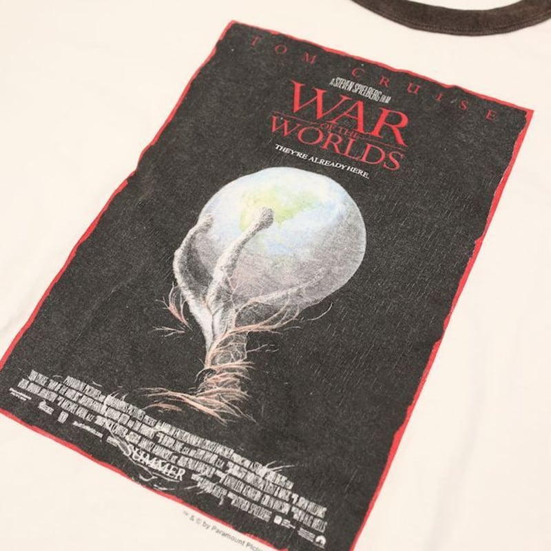未使用品War Of The Worlds リンガー Tシャツ M トムクルーズ Yahoo!オークション - 【宇宙戦争】リンガーTシャツ L相当