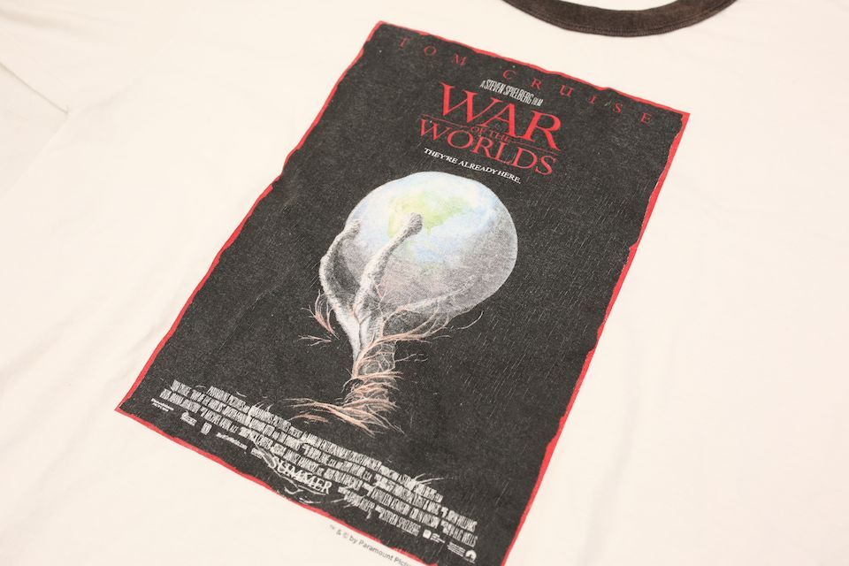 宇宙戦争 映画Tシャツ トム・クルーズ&スピルバーグ War Of The 宇宙戦争 映画Tシャツ トム・クルーズ&スピルバーグ War Of The