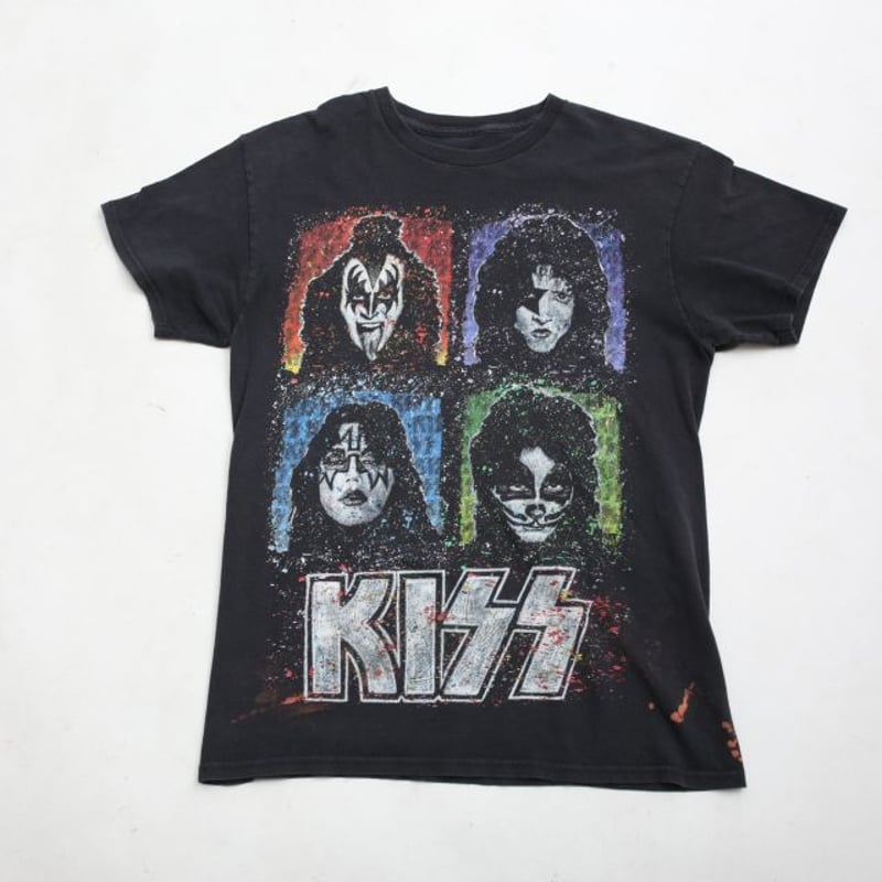 キス バンドTシャツ KISS Band T-Shirt# | Blue