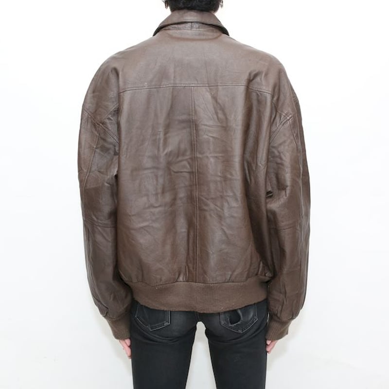 A-2タイプ ブラウン レザー ジャケット A-2 Type Brown Leather A-2タイプ ブラウン レザー ジャケット A-2 Type Brown Leather