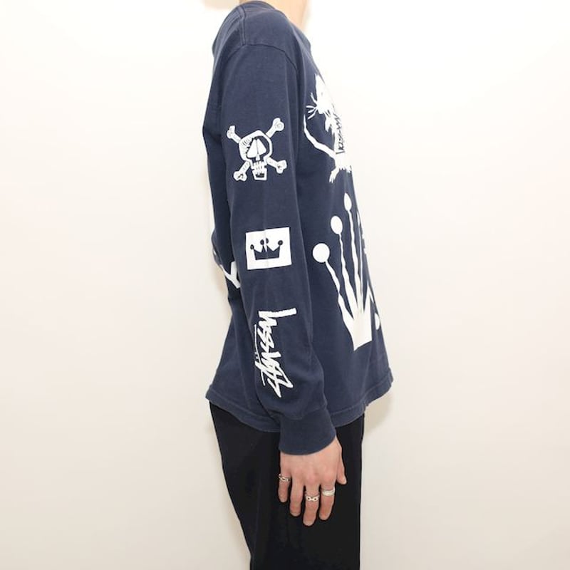 Stussy ロゴプリント　ロンT ステューシー STUSSY ステューシー ロゴプリントロンT ショーンフォント