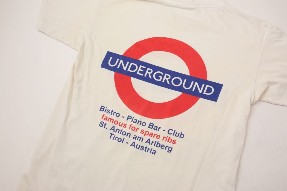 90s　ヴィンテージ　地下鉄路線図　マップTシャツ　アンダーグラウンド