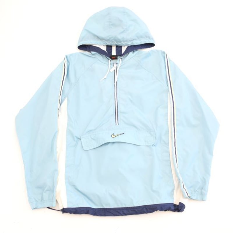 90s ナイキ アノラックパーカー Nike Nylon Anorak Jacket | Blue 90s ナイキ アノラックパーカー Nike Nylon Anorak Jacket | Blue