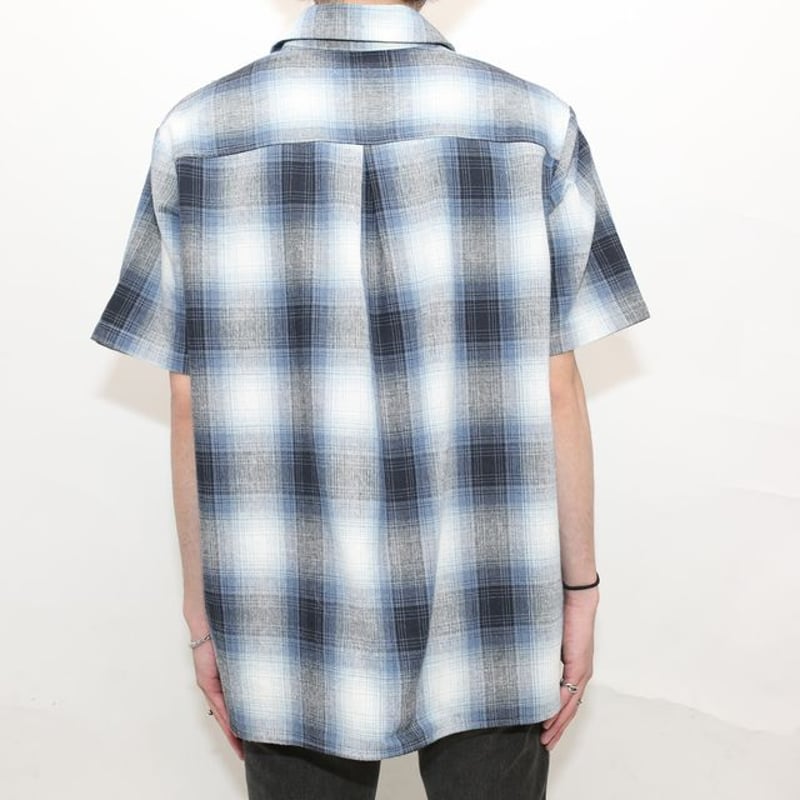 FB COUNTY オンブレチェック 半袖シャツ Ombre Check S/S Shirt# FB COUNTY オンブレチェック 半袖シャツ Ombre Check S/S Shirt#