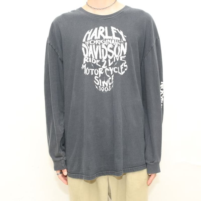 ハーレーダビッドソン ロンT Harley Davidson L/S T-Shirt# | Blue ハーレーダビッドソン ロンT Harley Davidson L/S T-Shirt# | Blue