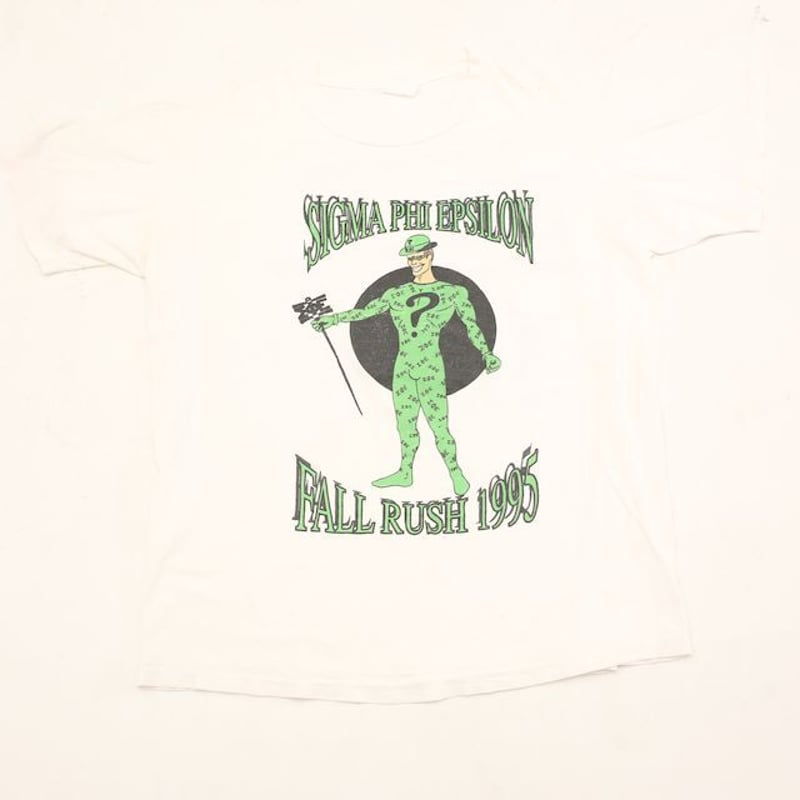 90s バットマンフォーエバー リドラー Tシャツ Bat Man Riddler # | Blue