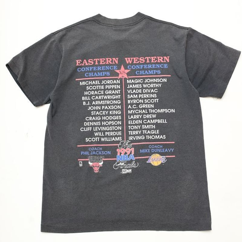 1991年　NBAファイナル優勝記念シャツ　マイケルジョーダン初優勝 NBA ブルズ 1991年 ファイナル優勝記念 Tシャツ ブラック レア
