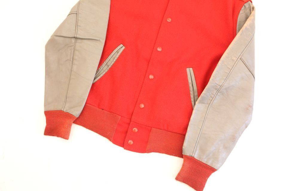80s バーシティジャケット Art Knitting Mills Varsity Jacket 