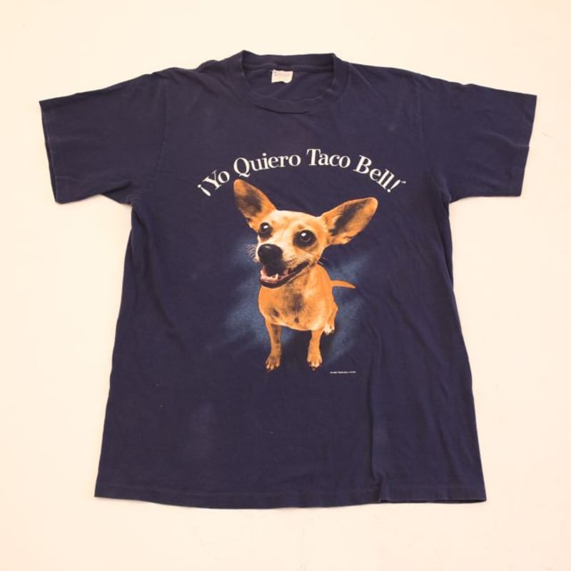 Kフォローで割引多数出品中90s タコベル　TACO BELL 犬　XL ヴィンテージ　tシャツ　企業t