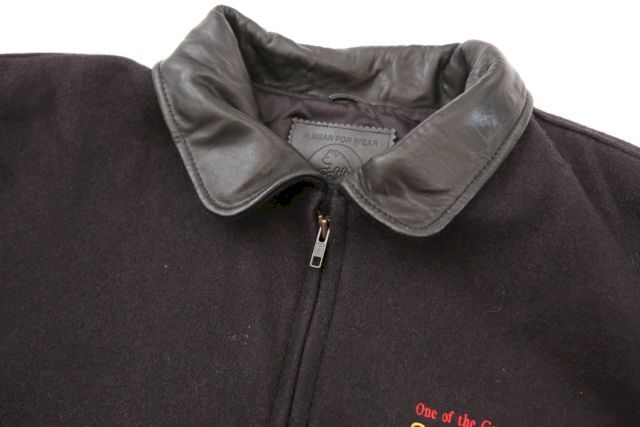 90s ゴールデンベア スタジャン Golden Bear Black Varsity Jac 90s ゴールデンベア スタジャン Golden Bear Black Varsity Jac